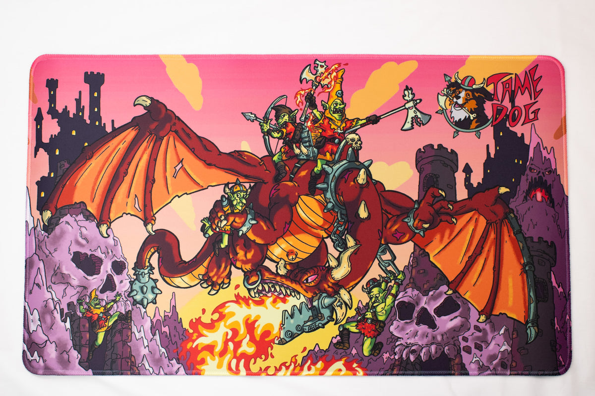 "Molten Fury" Red Mana Playmat